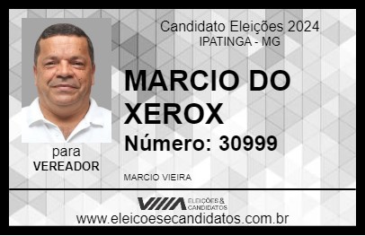 Candidato MARCIO DO XEROX 2024 - IPATINGA - Eleições