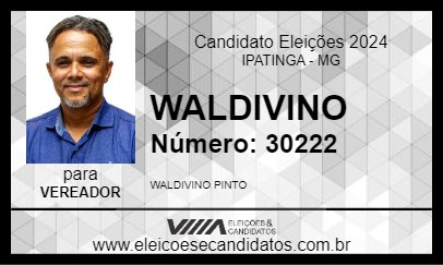 Candidato WALDIVINO 2024 - IPATINGA - Eleições