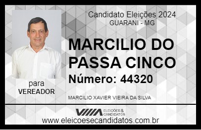 Candidato MARCILIO DO PASSA CINCO 2024 - GUARANI - Eleições