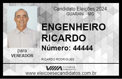 Candidato ENGENHEIRO RICARDO 2024 - GUARANI - Eleições