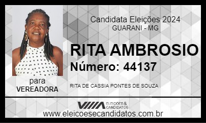 Candidato RITA AMBROSIO 2024 - GUARANI - Eleições