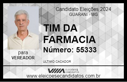 Candidato TIM DA FARMACIA 2024 - GUARANI - Eleições