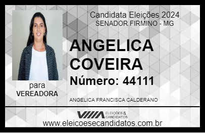 Candidato ANGELICA COVEIRA 2024 - SENADOR FIRMINO - Eleições