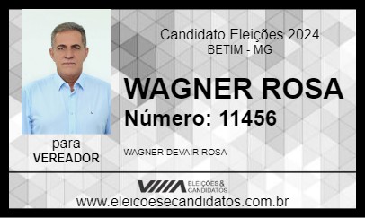 Candidato WAGNER ROSA 2024 - BETIM - Eleições