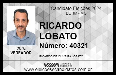 Candidato RICARDO LOBATO 2024 - BETIM - Eleições