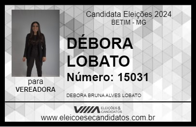 Candidato DÉBORA LOBATO 2024 - BETIM - Eleições