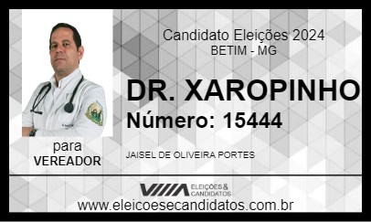 Candidato DR. XAROPINHO 2024 - BETIM - Eleições