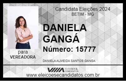 Candidato DANIELA GANGÁ 2024 - BETIM - Eleições