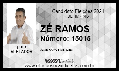 Candidato ZÉ RAMOS 2024 - BETIM - Eleições