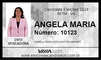 Candidato ANGELA MARIA 2024 - BETIM - Eleições