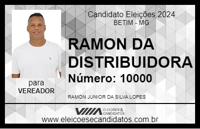 Candidato RAMON DA DISTRIBUIDORA 2024 - BETIM - Eleições