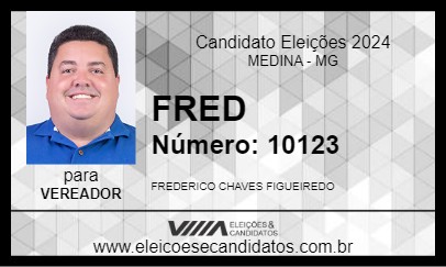 Candidato FRED 2024 - MEDINA - Eleições