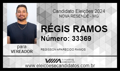 Candidato RÉGIS RAMOS 2024 - NOVA RESENDE - Eleições