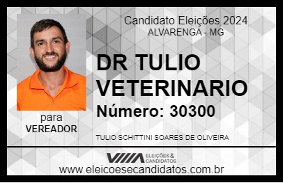 Candidato DR TULIO VETERINARIO 2024 - ALVARENGA - Eleições