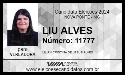 Candidato LIU ALVES 2024 - NOVA PONTE - Eleições