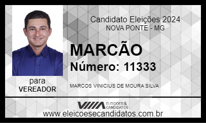 Candidato MARCÃO 2024 - NOVA PONTE - Eleições