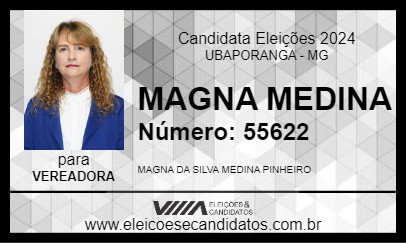 Candidato MAGNA MEDINA 2024 - UBAPORANGA - Eleições