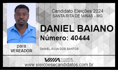 Candidato DANIEL BAIANO 2024 - SANTA RITA DE MINAS - Eleições