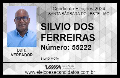 Candidato SILVIO DOS FERREIRAS 2024 - SANTA BÁRBARA DO LESTE - Eleições