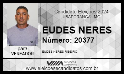 Candidato EUDES NERES 2024 - UBAPORANGA - Eleições