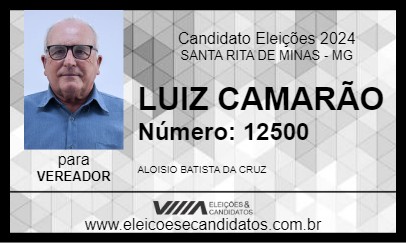 Candidato LUIZ CAMARÃO 2024 - SANTA RITA DE MINAS - Eleições