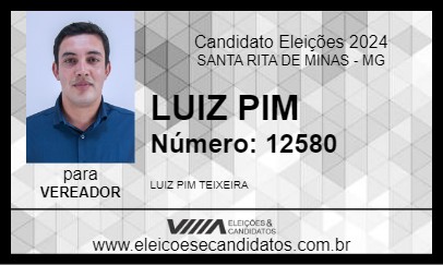 Candidato LUIZ PIM 2024 - SANTA RITA DE MINAS - Eleições