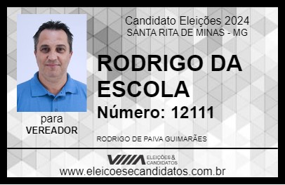 Candidato RODRIGO DA ESCOLA 2024 - SANTA RITA DE MINAS - Eleições