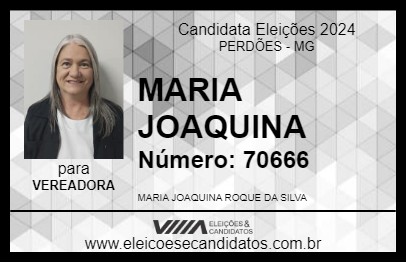 Candidato MARIA JOAQUINA 2024 - PERDÕES - Eleições