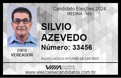 Candidato SILVIO AZEVEDO 2024 - MEDINA - Eleições