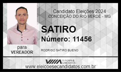 Candidato SATIRO 2024 - CONCEIÇÃO DO RIO VERDE - Eleições