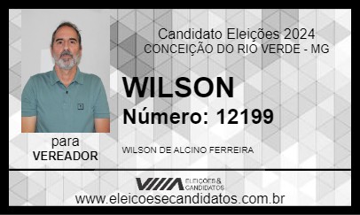 Candidato WILSON 2024 - CONCEIÇÃO DO RIO VERDE - Eleições