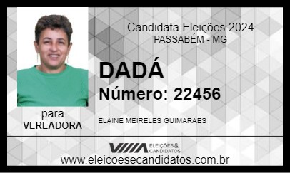 Candidato DADÁ 2024 - PASSABÉM - Eleições