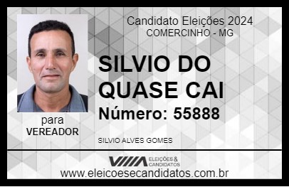 Candidato SILVIO DO QUASE CAI 2024 - COMERCINHO - Eleições