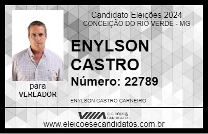 Candidato ENYLSON CASTRO 2024 - CONCEIÇÃO DO RIO VERDE - Eleições