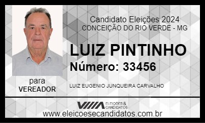 Candidato LUIZ PINTINHO 2024 - CONCEIÇÃO DO RIO VERDE - Eleições