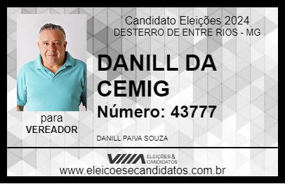 Candidato DANILL DA LUZ 2024 - DESTERRO DE ENTRE RIOS - Eleições