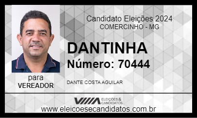 Candidato DANTINHA 2024 - COMERCINHO - Eleições