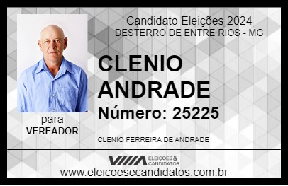 Candidato CLENIO ANDRADE 2024 - DESTERRO DE ENTRE RIOS - Eleições