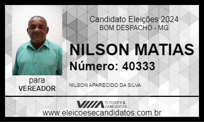 Candidato NILSON MATIAS 2024 - BOM DESPACHO - Eleições