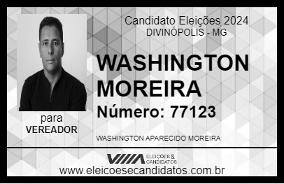 Candidato WASHINGTON MOREIRA 2024 - DIVINÓPOLIS - Eleições