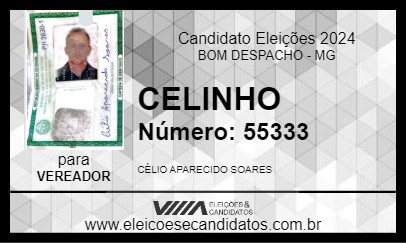 Candidato CELINHO 2024 - BOM DESPACHO - Eleições