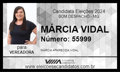 Candidato MÁRCIA VIDAL 2024 - BOM DESPACHO - Eleições