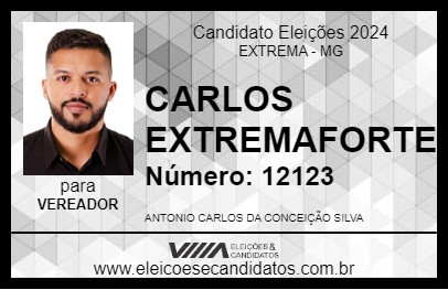 Candidato CARLOS EXTREMA FORTE 2024 - EXTREMA - Eleições