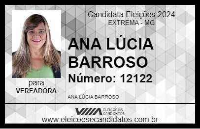 Candidato ANA LÚCIA BARROSO 2024 - EXTREMA - Eleições