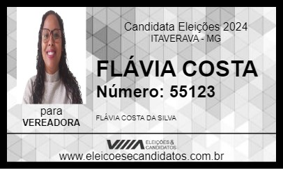 Candidato FLÁVIA COSTA 2024 - ITAVERAVA - Eleições