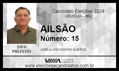 Candidato AILSÃO 2024 - URUCUIA - Eleições