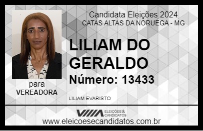 Candidato LILIAM DO GERALDO 2024 - CATAS ALTAS DA NORUEGA - Eleições