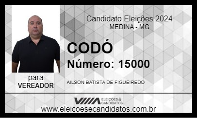 Candidato CODÓ 2024 - MEDINA - Eleições