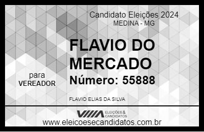 Candidato FLAVIO DO MERCADO 2024 - MEDINA - Eleições