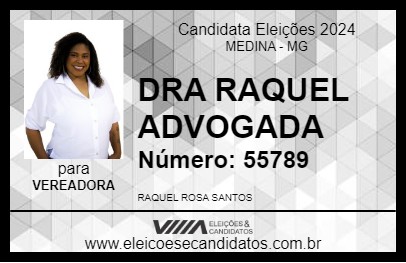 Candidato DRA RAQUEL ADVOGADA 2024 - MEDINA - Eleições